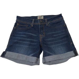 Women's Denim Blvd Los Angeles Brand Denim Jean Shorts Low-Rise Size 25/4